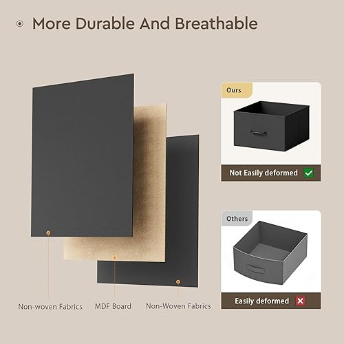 Miniatura 8 de Cambiador de bebé con ruedas, cómoda de bebé de 6 cajones con cambiador, estación y almohadilla para cambiar pañales impermeable, unidad de