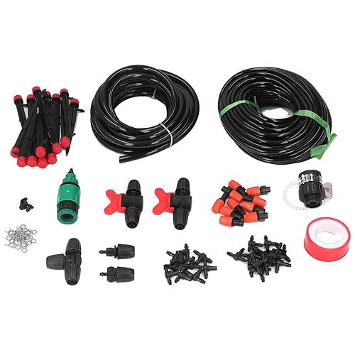 Miniatura 9 de Kit de riego por goteo micro  Sistema de nebulización de jardín de ahorro de agua para céspedinvernaderopatio  Tubo de 80.472 in y 4  0.276 in con