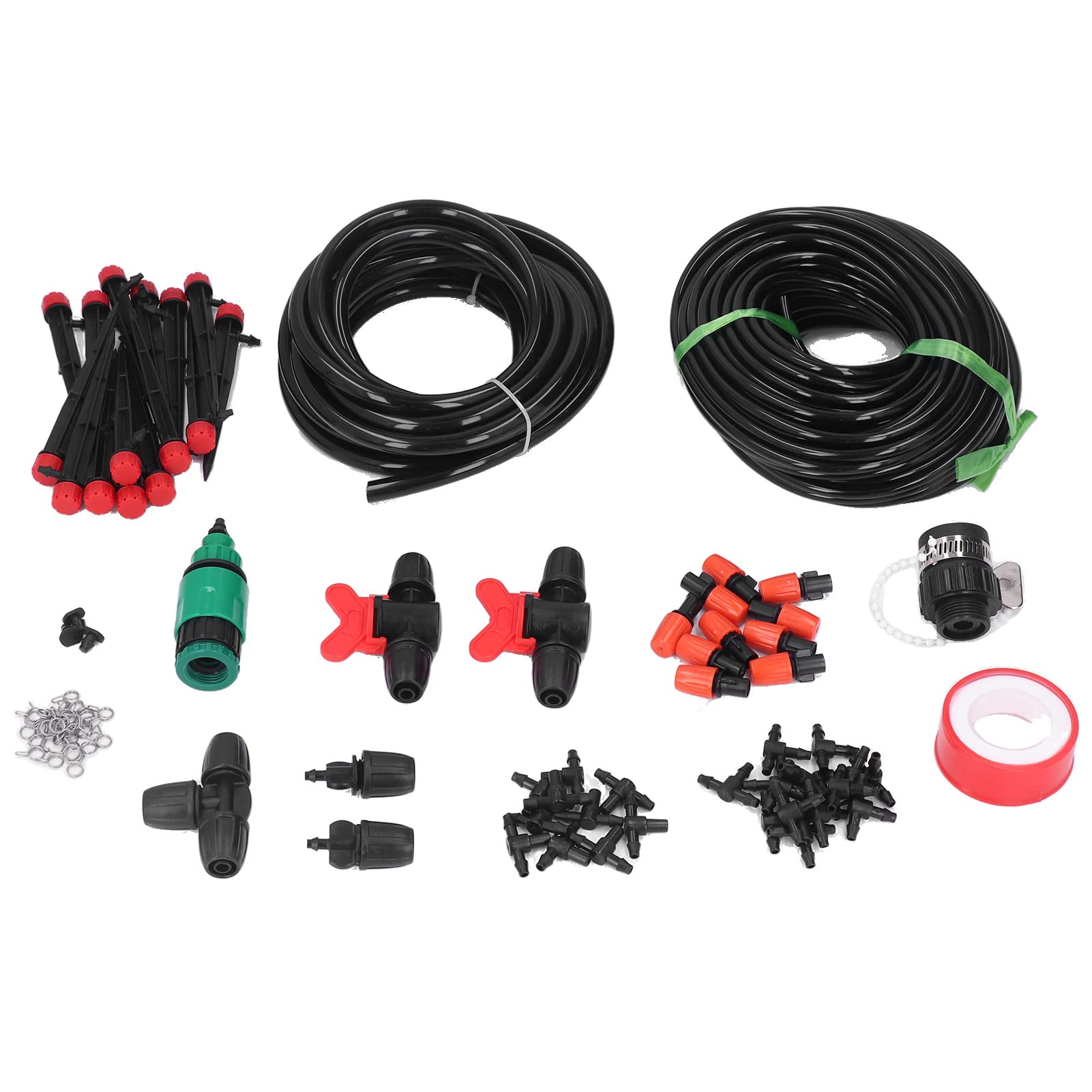 Sistema di irrigazione da giardino con set completo di micro irrigazione a goccia per grandi superfici e cura efficiente delle piante