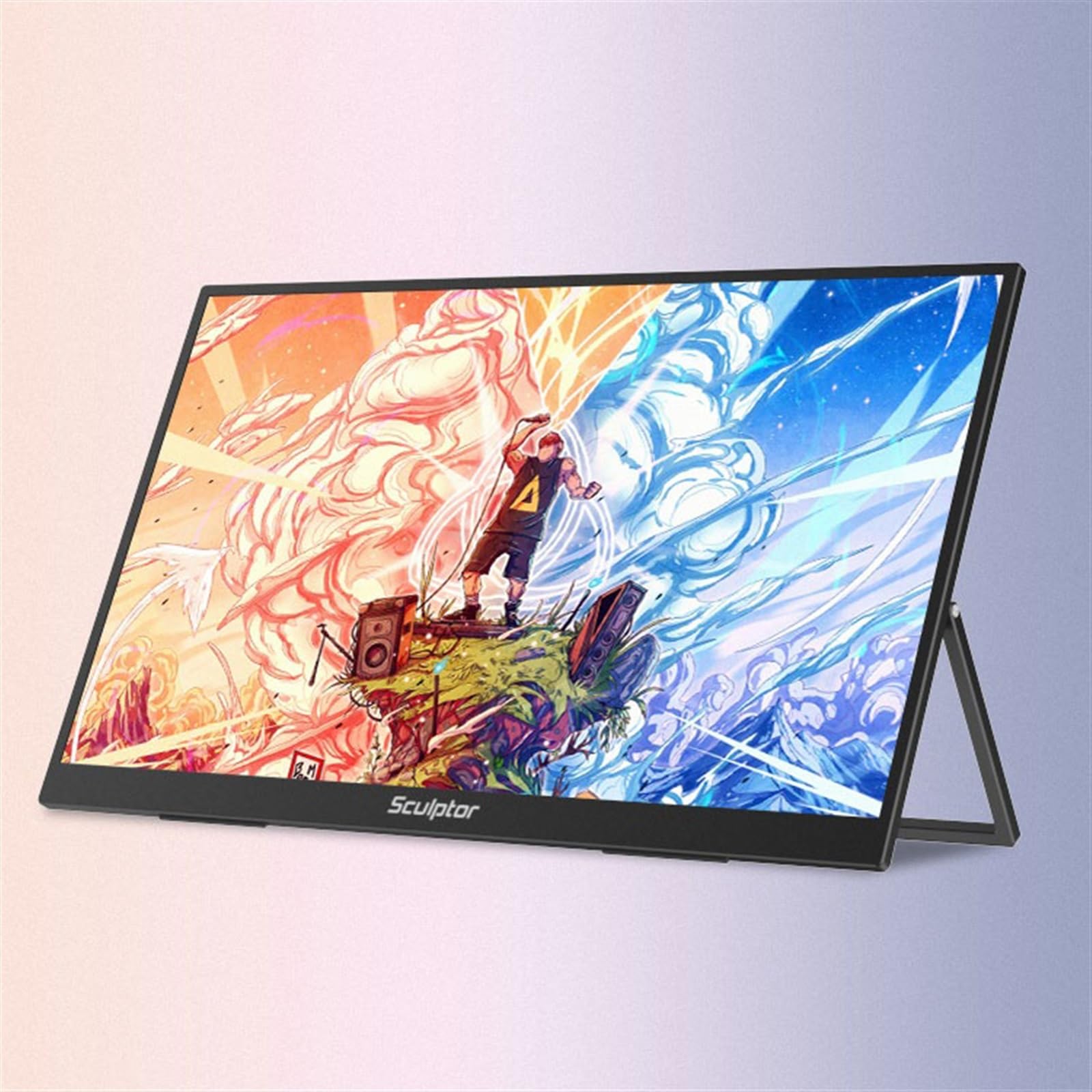 Schermo di espansione for console gioco for laptop, monitor IPS esterno da 18 pollici 2.5K, schermo secondario, risoluzione 2560 * 1600 Monitor per Smart Working