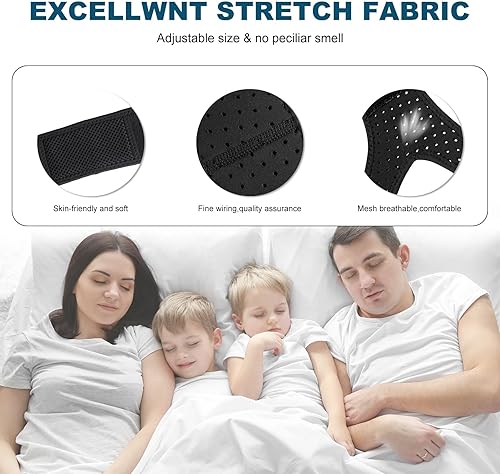 Miniatura 2 de Correa de barbilla antironquidos dispositivos antironquidos correa de barbilla transpirable que proporciona la solución eficaz de ronquidos para