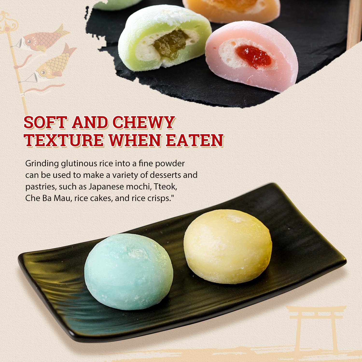 52USA Sweet Sticky Rice 2 Pound 32 Ounce Premium Glutinous Rice 907g Pack of 1 Gluten-Free Vegan All — view 7