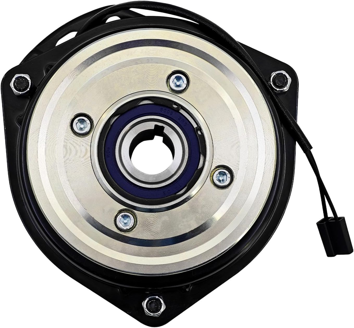 Electric PTO Clutch Compatible with Scag 462166 V-Ride Mowers w/Wire Harness & Pulley Bearing Replace | 1 1/8'' Shaft | 2 Pin | PTO Clutch Replace#GT25ER01D, GT2.5-ER01D