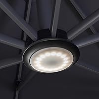 Purple Leaf Rechargeable Patio Umbrella Light with Remote - 12 Colors, 3 Brightness Levels for Cantilever Umbrellas & Camping