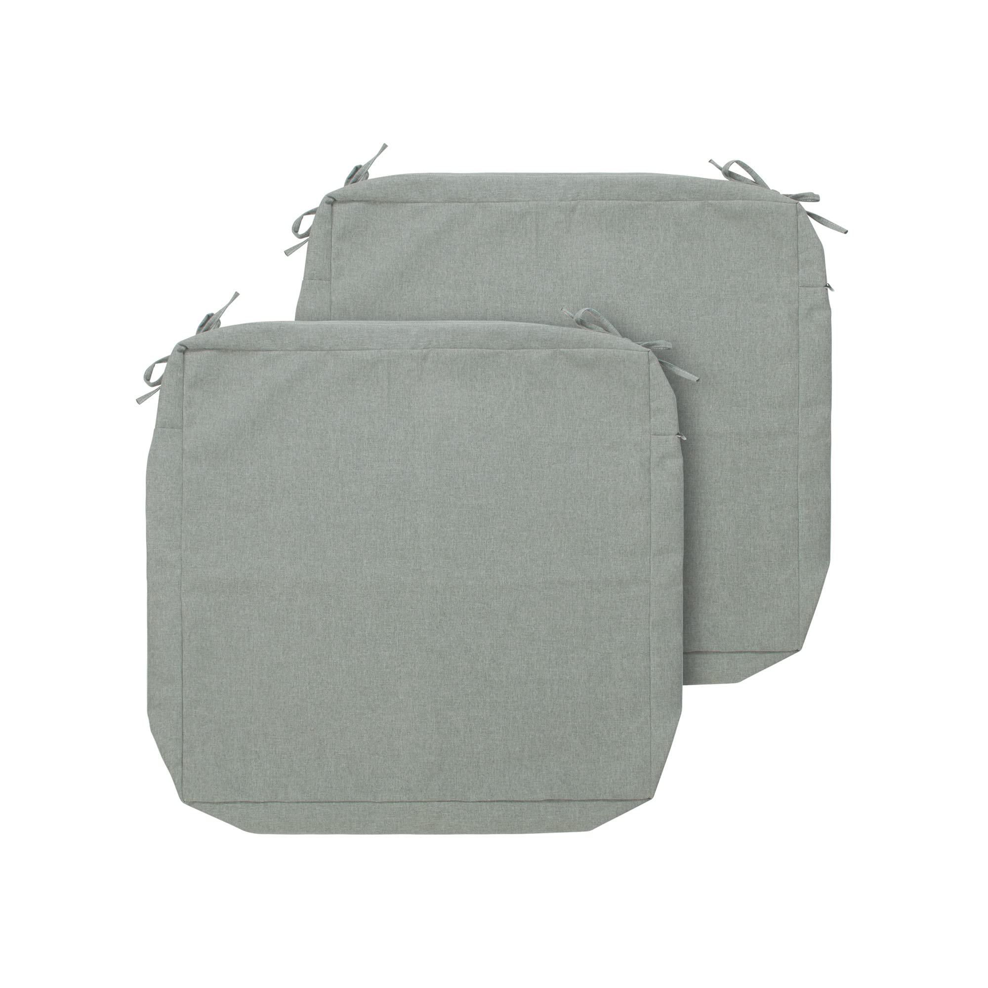 FUNHOME Outdoor Cushion Covers 22 x 20 x 4 inch,Set of 2,Replacement Seat Cushion Cover for Patio Furniture Chair,Water Resistant,Fade-Resistant