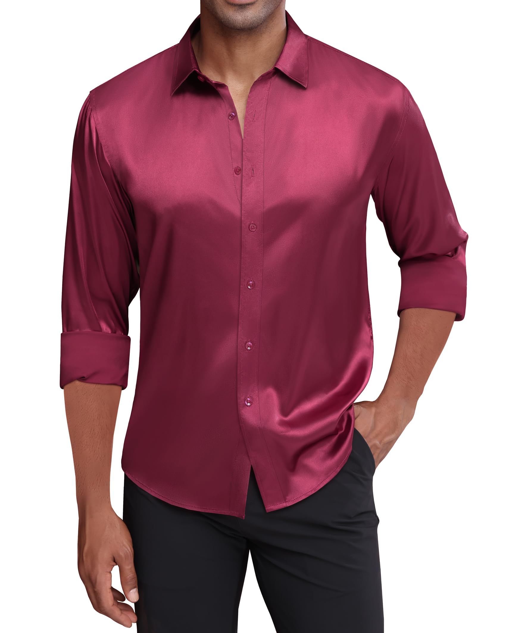 J.Ver Thcs-Stain Shirt Camisa Abotonada Hombre (Pack de 1)