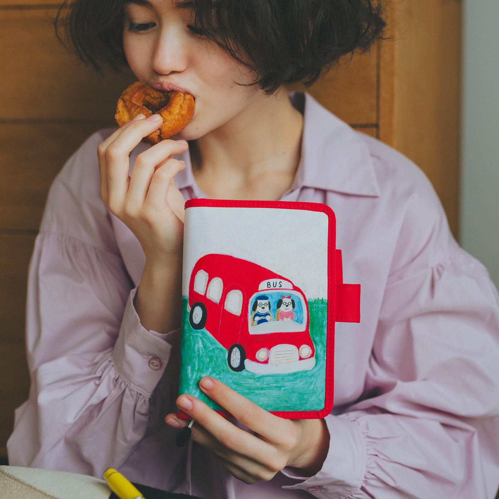 Amazon.co.jp: ほぼ日手帳 オリジナル(A6)手帳カバー 柴田ケイコ/バス