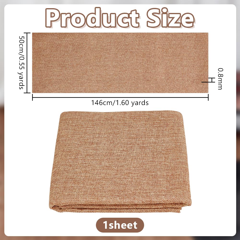 OLYCRAFT Tessuto di Lino Beige 50x146 cm per Altoparlanti Stereo Resistente Alla Polvere Sostituzione per Palcoscenico Armadio Multimediale KTV e Riparazione