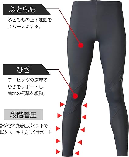 Amazon | CW-X(シーダブリューエックス/ワコール)スポーツタイツ 吸汗
