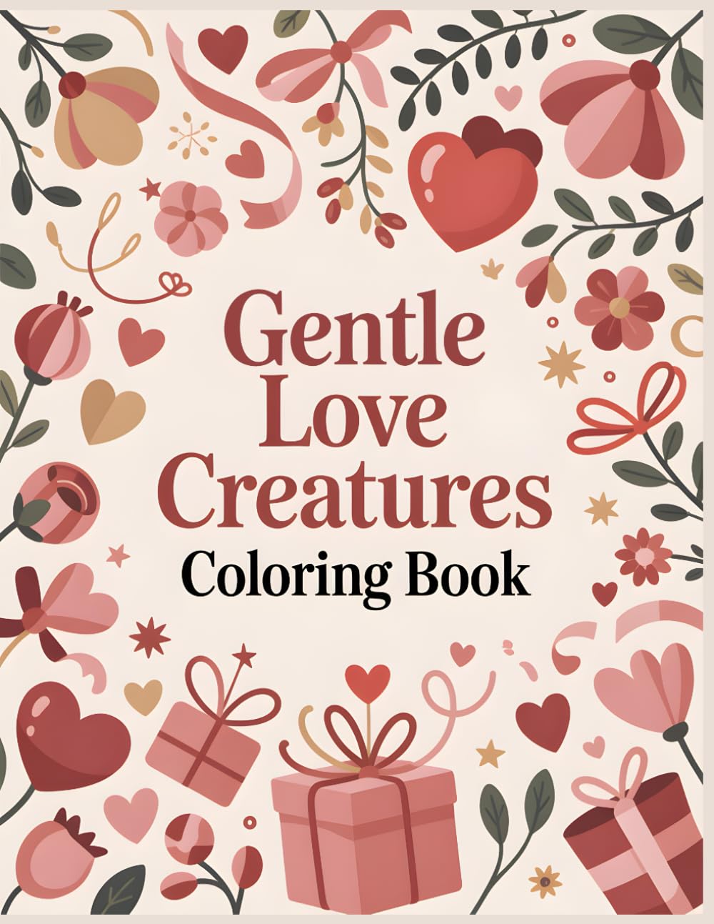 Gentle Love Creatures Coloring Book: A Soft and Cozy Valentine Coloring Book of Cute Animal Couples and Sweet Moments for All Ages (Sweet Valentine Moments Coloring Collection)