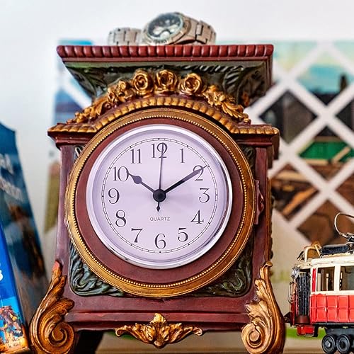 Miniatura 8 de Reloj de pared, reloj de cuarzo de montaje en la pared, reloj moderno de cuarzo simple de 3.543in, para uso en sala de estar, dormitorio, cocina,