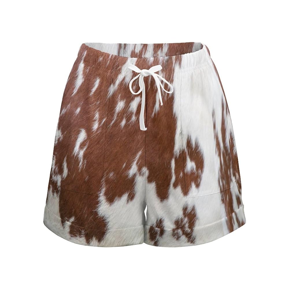 Amazon.com: whuhezhi Brown and White Cowhide Women's Summer