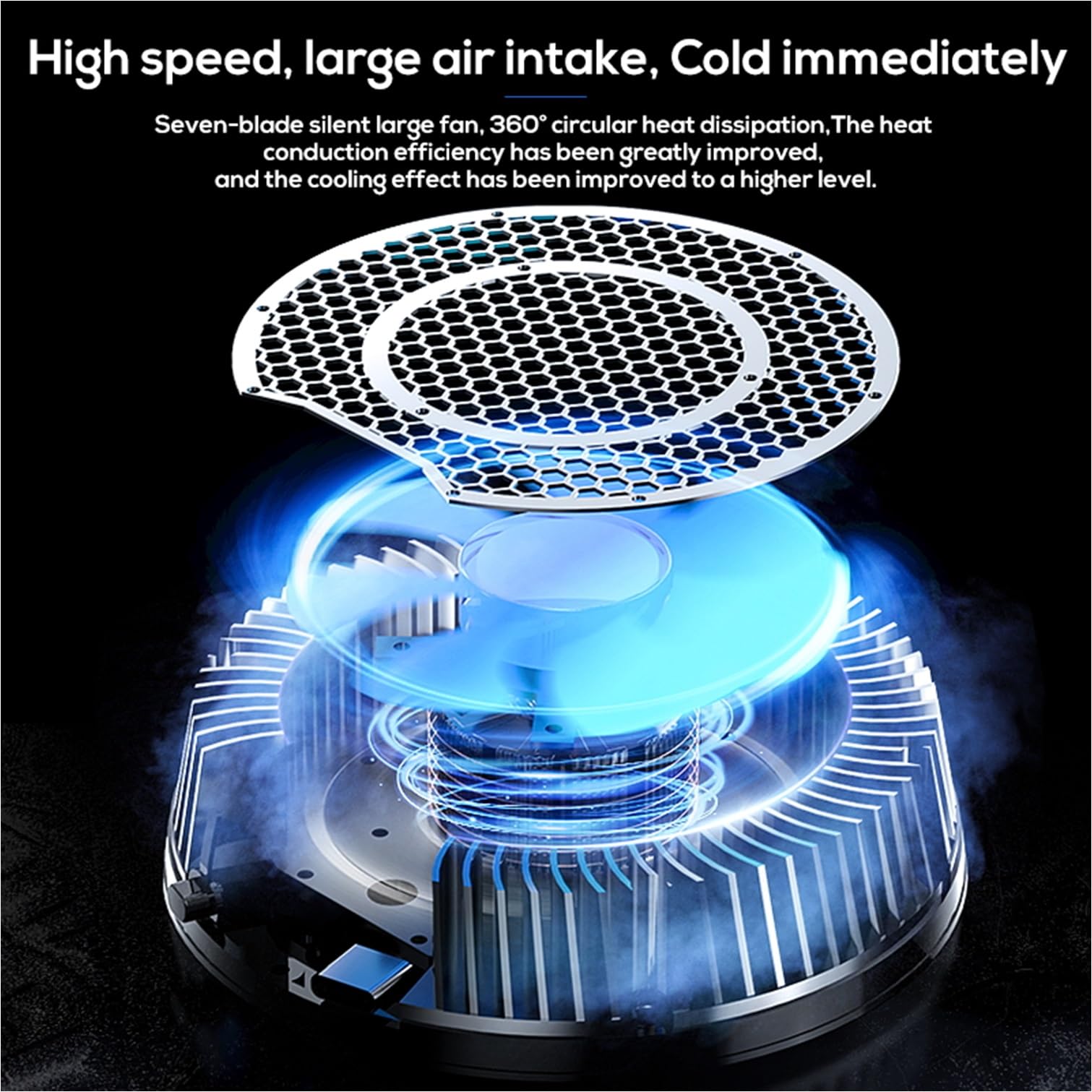 Cubonic X Tablet Cooler - RGB Cooling Fan -6