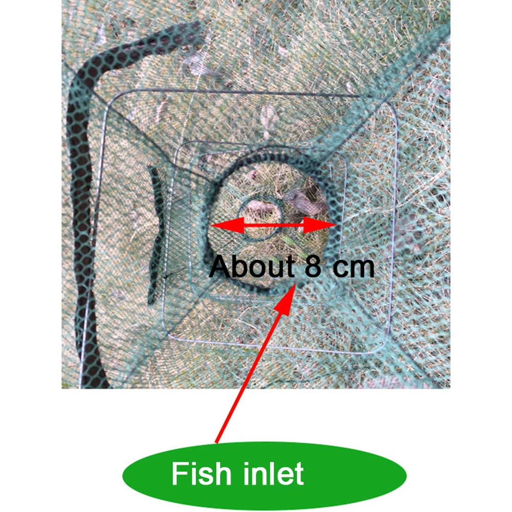 Fishing Bait Trap Collapsible Fish Bucket Kids Net Lightweight Aluminum Pole Non - View #9
