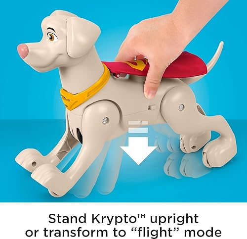 Miniatura 3 de Fisher-Price DC League of Super-Pets - Figura motorizada de Krypto Rev & Rescue con sonidos y frases para juegos de simulación, niños a partir de 3