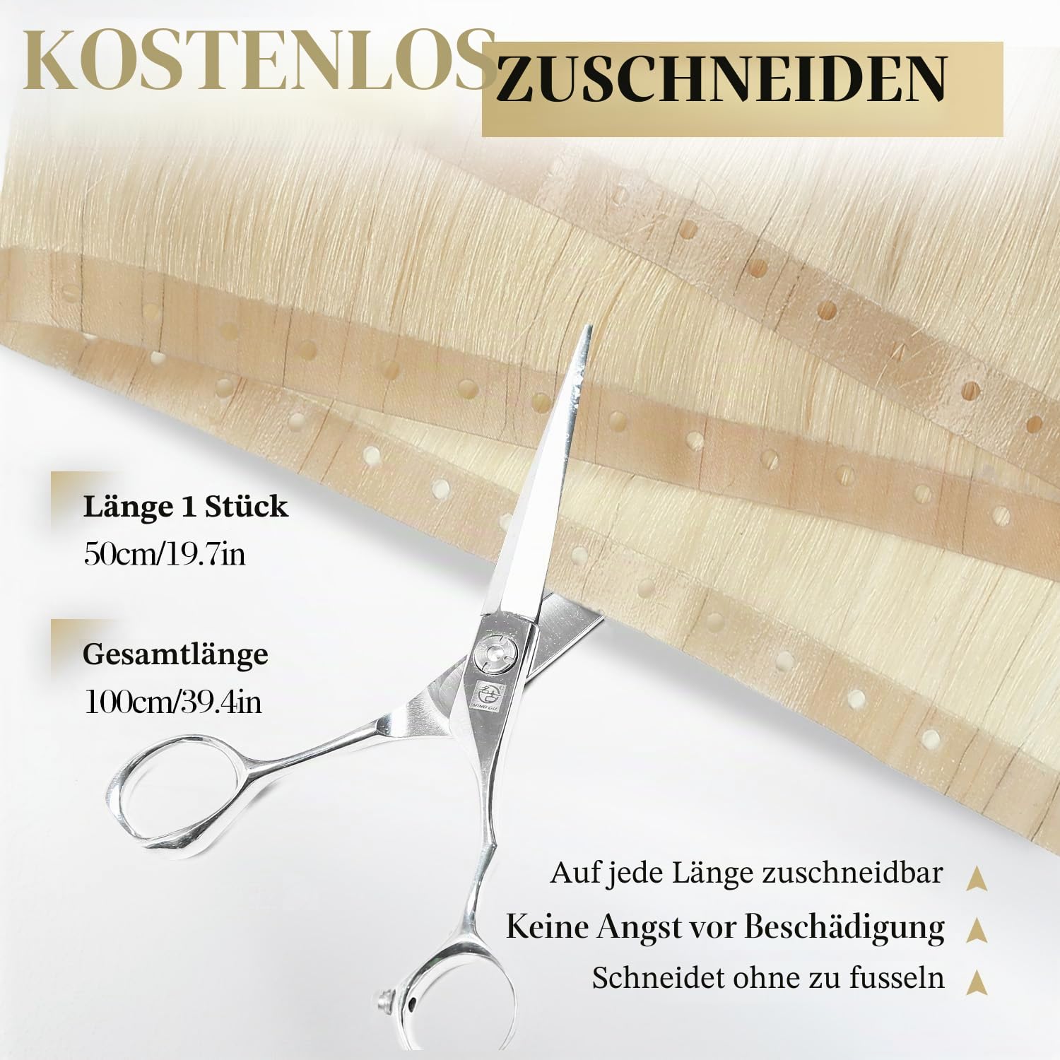 Wignee 18-Zoll-2-Teiliges Blondes Echthaar Mit Schmetterlingseinschlag | OVO Remy-Echthaar, Aschblondes Highlight, Gebleichtes Blond, Nahtloses Highlight Mit Handgebundenem, Unsichtbarem Mikroloch