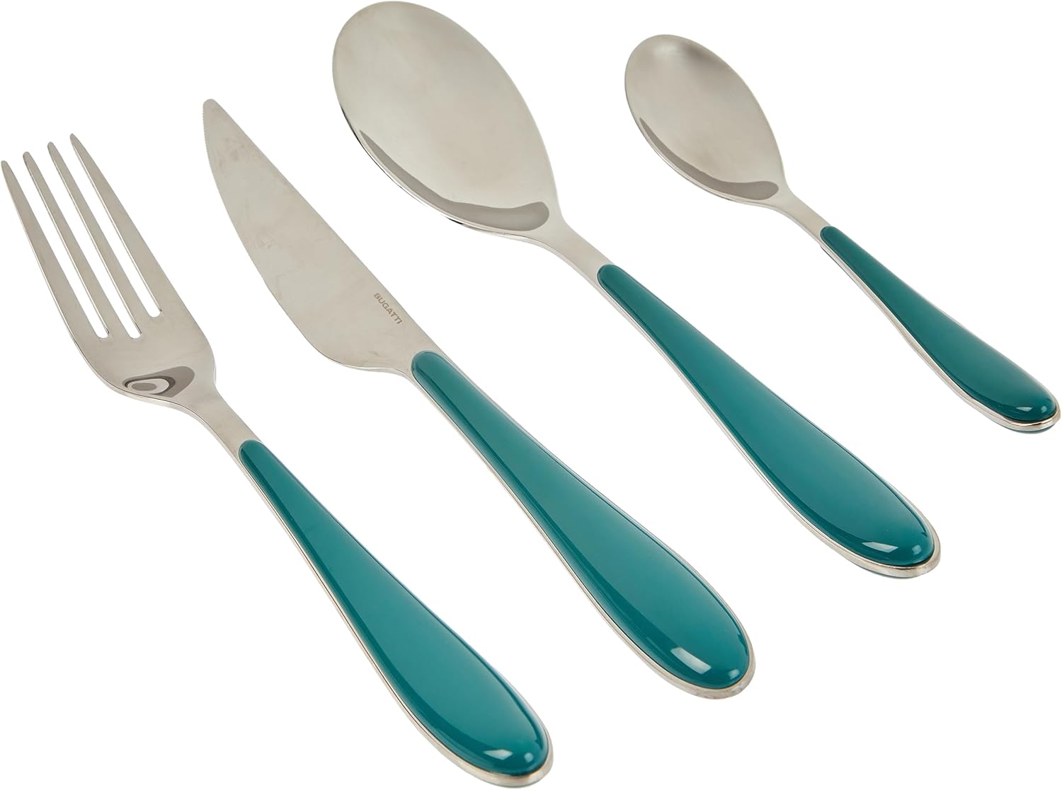 BUGATTI GGCV-023F50 Gioia 24-Piece Cutlery Set Stainless Steel Celadon Green 22 x 8 x 30 cm