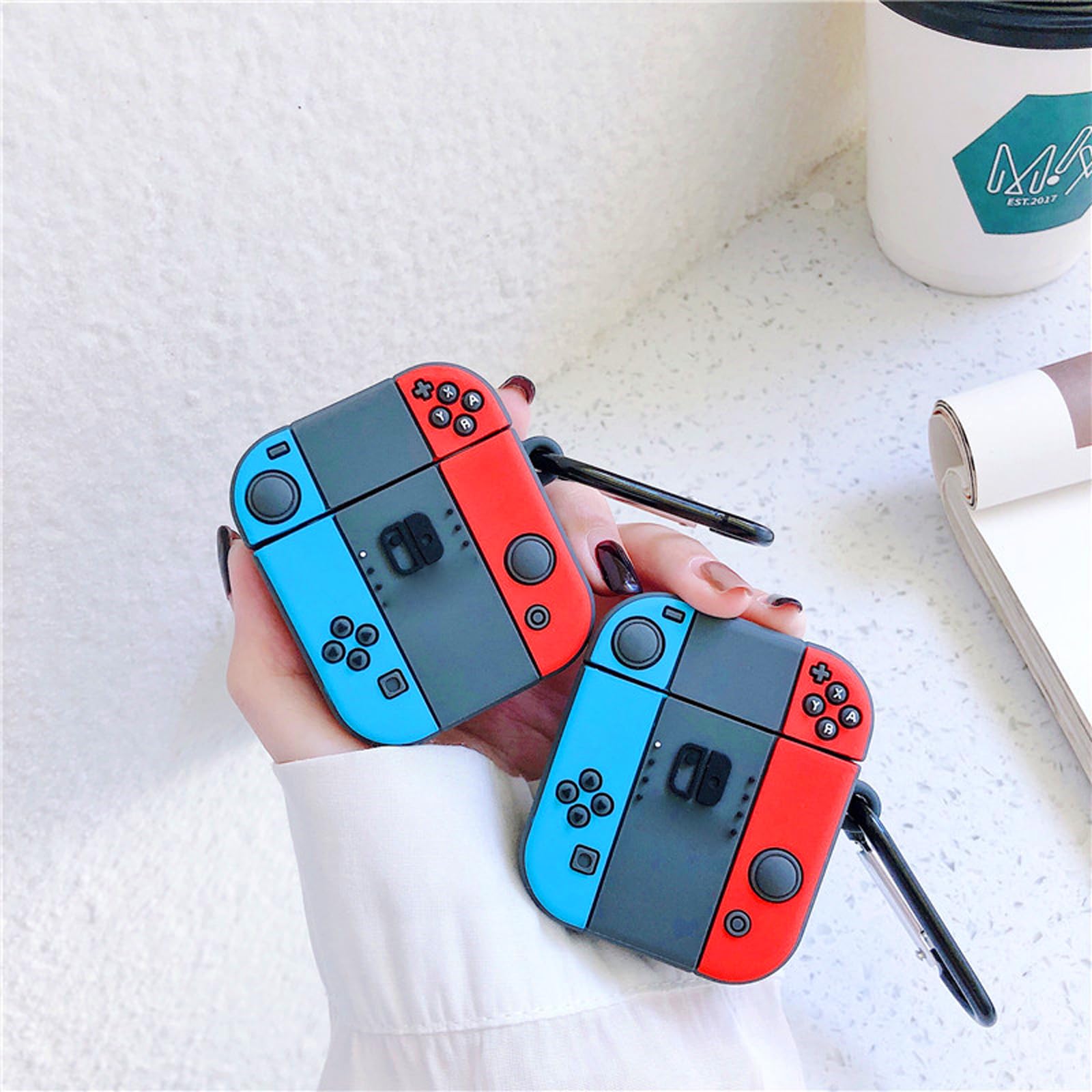 TCPENG Airpod Case, AirPods1&2 Case Cover with Keychain, Soft Silicone 3D Cute Cartoon Airpod 1 2 Case - Image 4