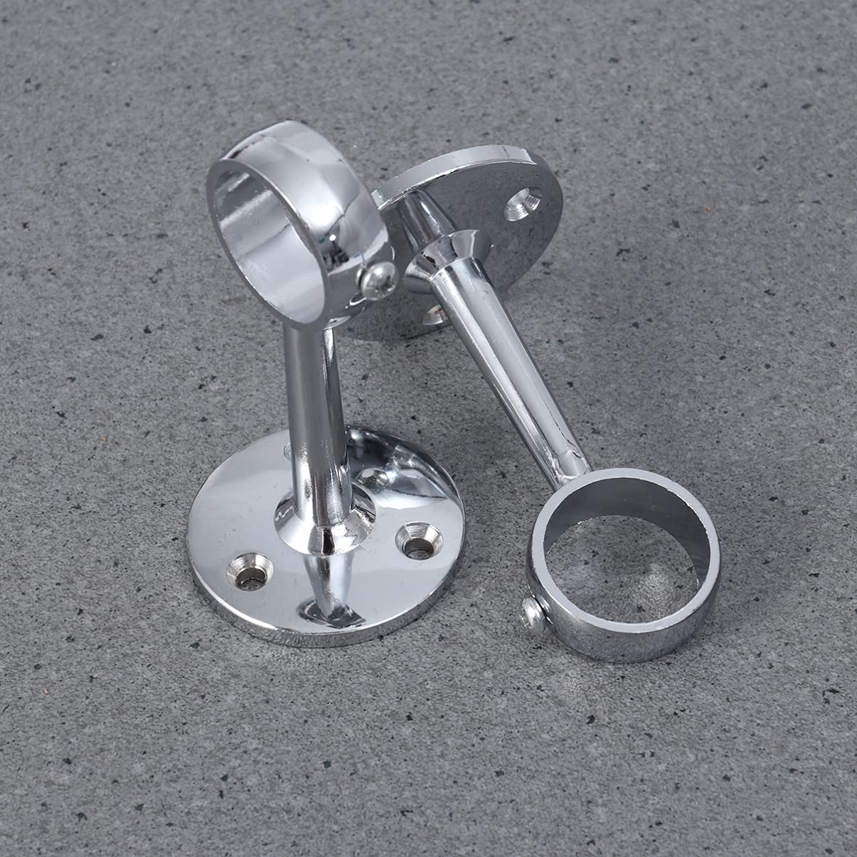TOPBATHY 6pezzi Supporto Per Bastoni Appendere Supporto Per Asta Armadio Resistente Per Tende e Abbigliamento Installazione Facile Bagno Camera e Cucina