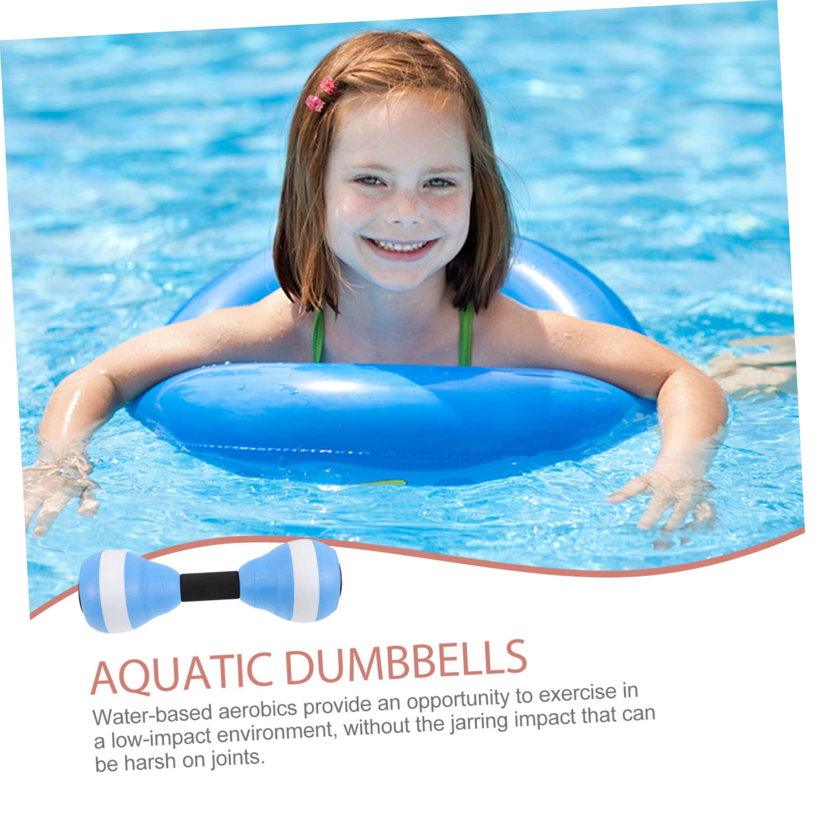 YARNOW 2paia Manubri Galleggianti per Acquagym Attrezzatura Multi- per Allenamenti Piscina per Esercizi Riabilitazione e Fitness