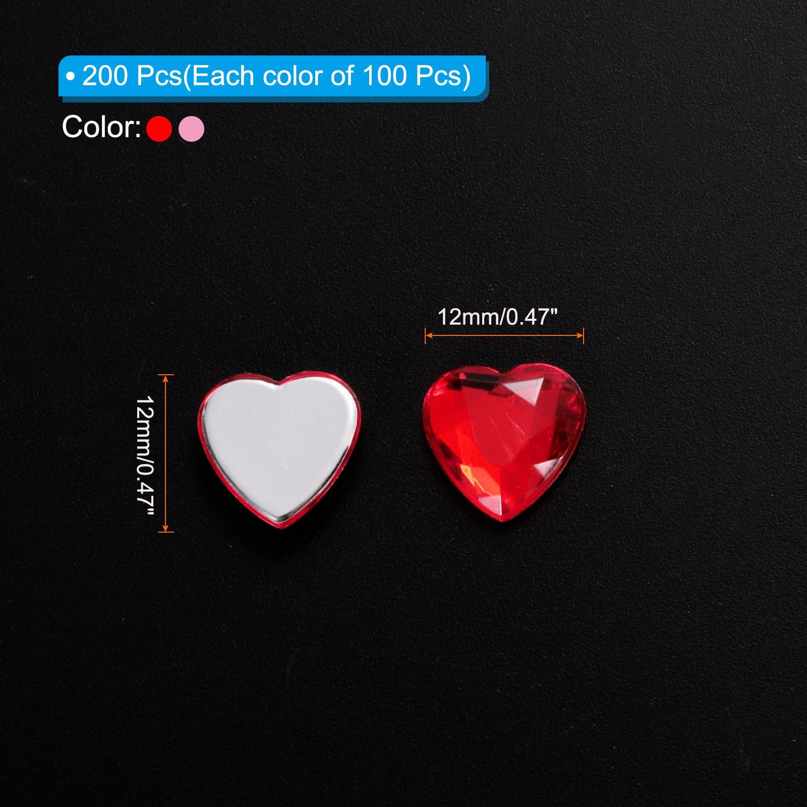 PATIKIL Acrylic Hearts for Valentine's Day - Image 2