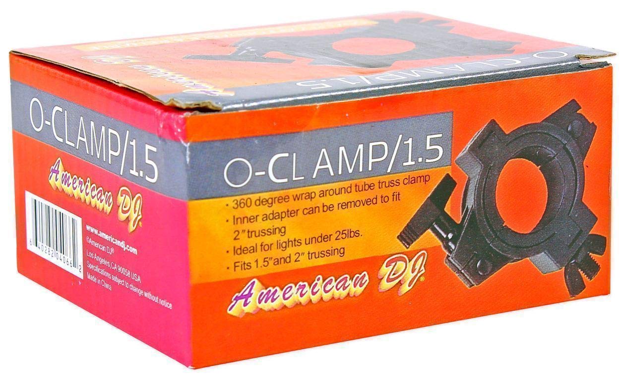 (2) American DJ O-Clamp/1.5 360 Degree Wrap Around Truss Clamps