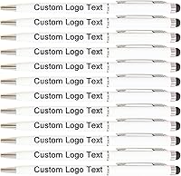 Vista 1 de Bolígrafos personalizados con nombre, icono, logotipo, texto, bolígrafo personalizado con lápiz capacitivo para iglesia de negocios, 100