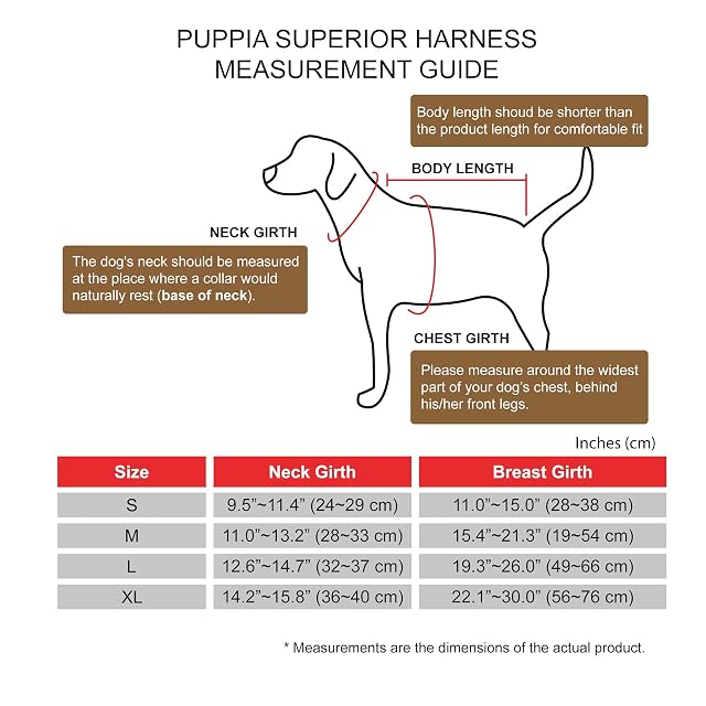 Foto 5 de 5 de Puppia Arnés para Perro - Suave y Superior arnés A - para Perros pequeños y medianos