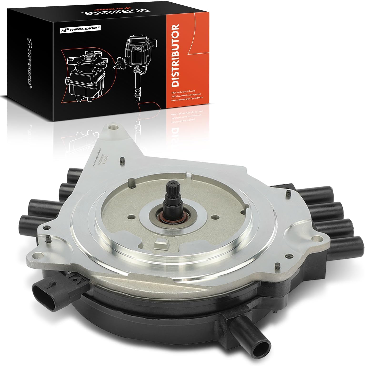 A-Premium Ignition Distributor with Cap and Rotor Compatible with Chevrolet Camaro 1993-1994, Corvette 1992-1994 & Pontiac Firebird 1993-1994, 5.7L