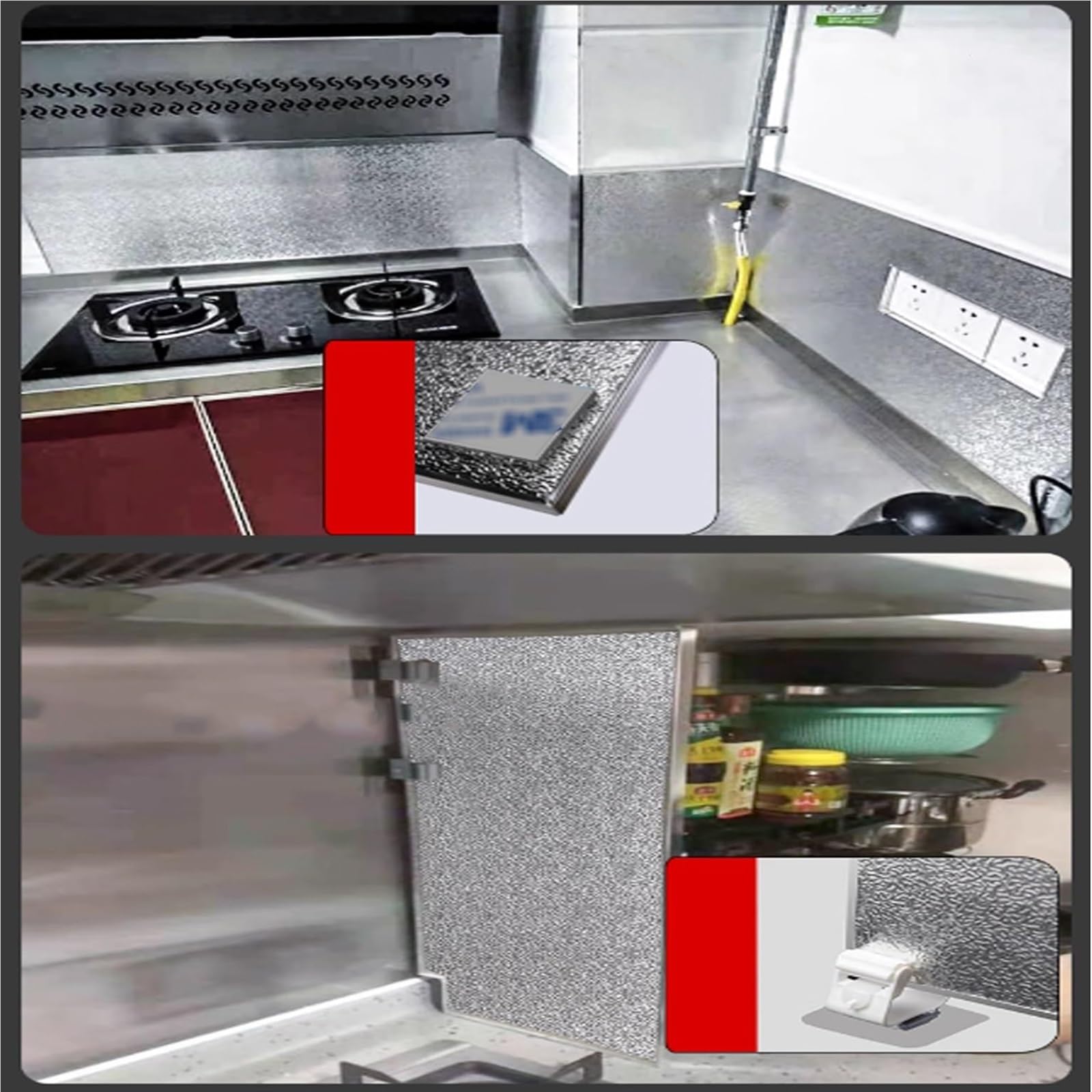 Générique Panneau Isolant magnétique Thermique pour réfrigérateur, 61 x 30,5 cm, Protection Murale près de la cuisinière, résistant aux Hautes températures, économie d'énergie, Accessoire de Cuisine