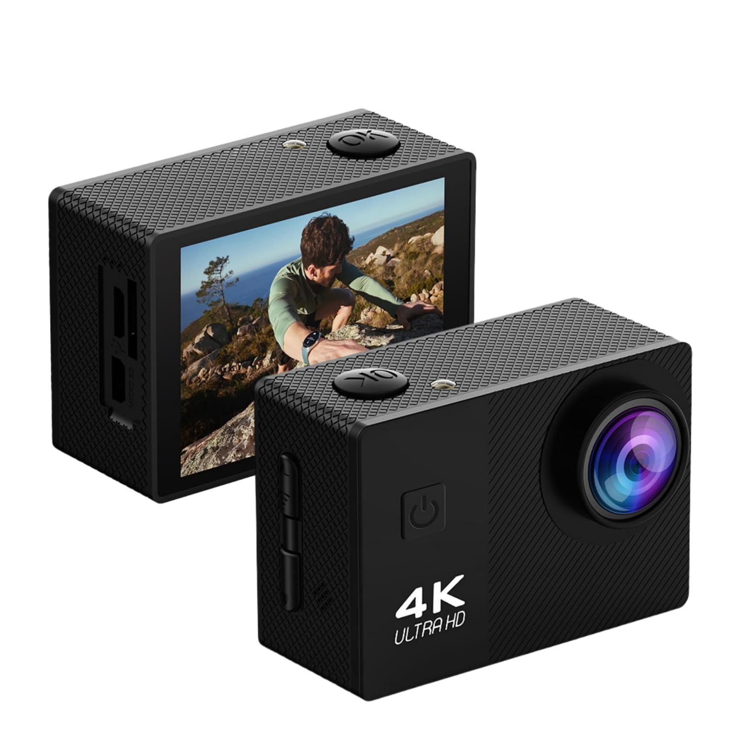 Action Camera 4K HD, Cycling Video Camera with 2" Display, 170° Wide Angle, Electronic Stabilization, Loop Recording, Versatile Mount, Water Proof Sports Camcorder for Vlog-image-45