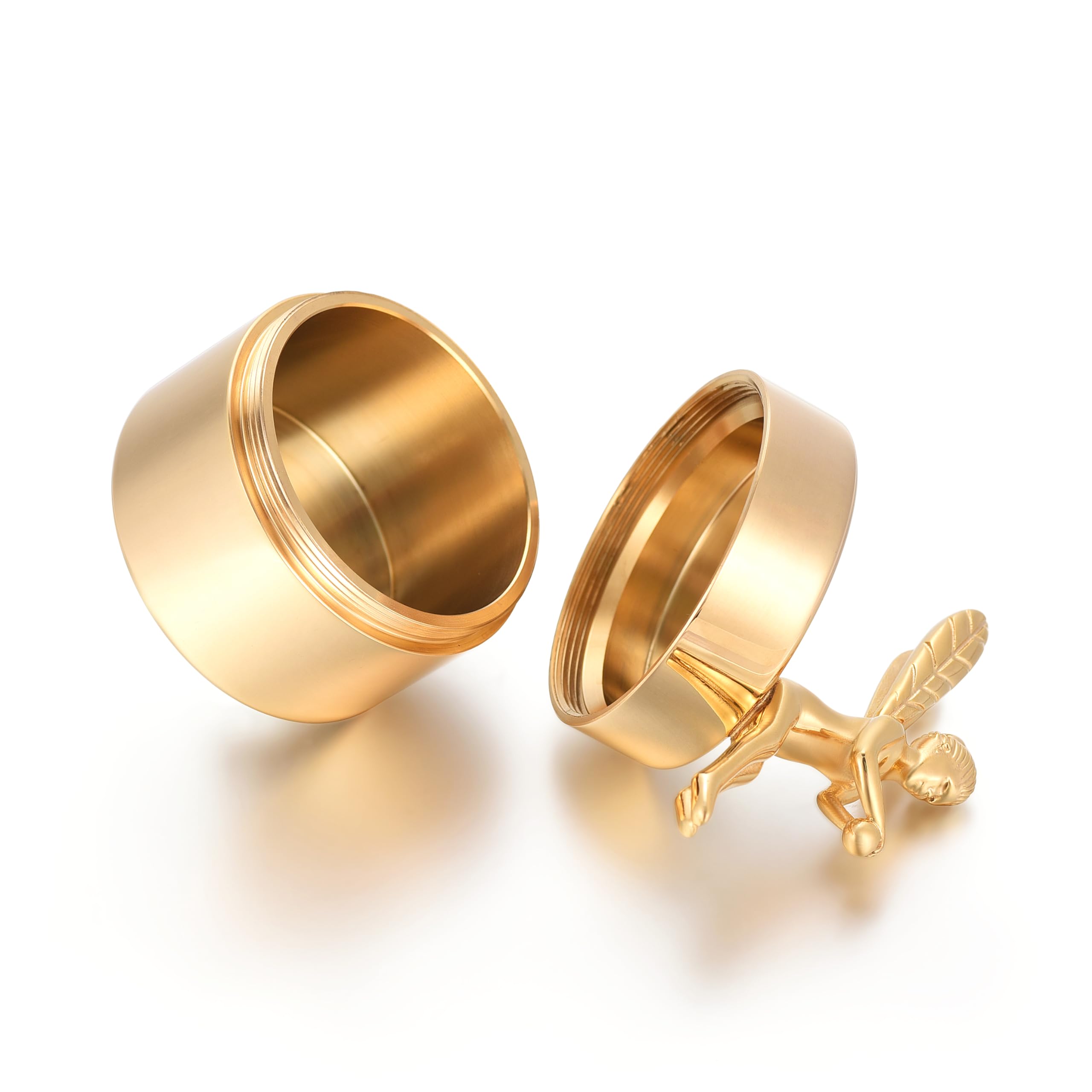 Minicremation Kleine Urne für menschliche Asche, schöne Mini-Sharing Urnen mit exquisiten Box Kremation Lagerung Keepsake Memorial und Asche für geliebte Menschen (G010-Gold)