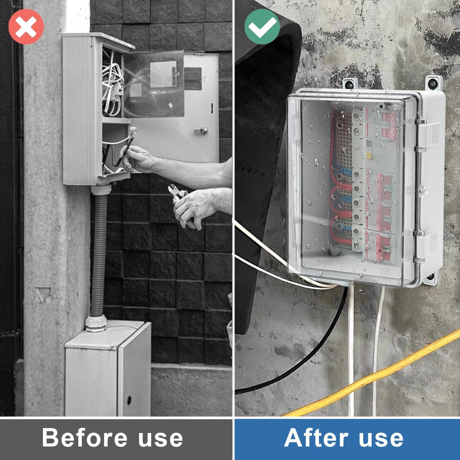 Waterproof Junction Box IP65, Surface-Mounted Distribution Box Made of ABS - Image 3
