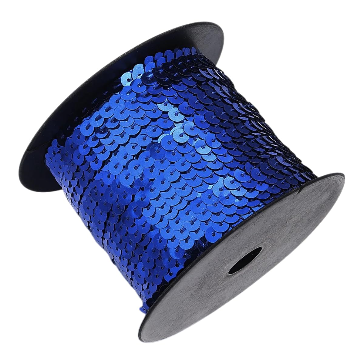 Lamówki cekinowe do szycia Cekinowa elastyczna lamówka z warkoczem 2,95 cala 100 jardów(Sapphire Blue)
