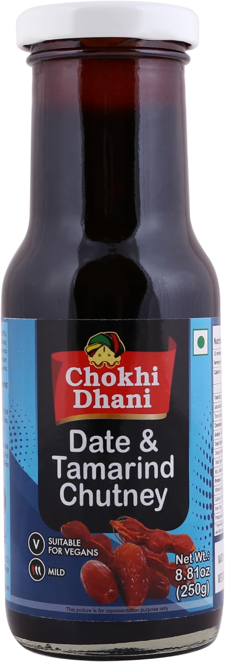 Date & Tamarind Chutney | Sweet & Tangy Khajur Imli Chutney for Chaat, Samosa, Snacks | No Preservatives | Ready to Eat | 250 gm