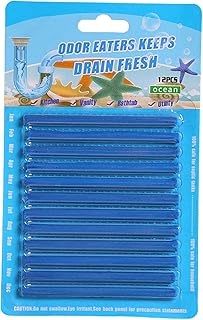 Drain cleaning stick, 12pcs Enzyme Drain Cleaner for Sink, Drain Odor Eliminator sticker, Pipe Cleaning Drain Sticks, Useful Drain Cleaner Sticks for Sink, Shower, Toilet