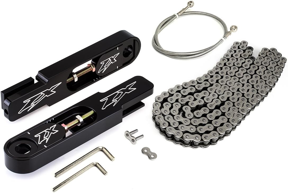BlackPath Fits 19982002 Kawasaki Swingarm Extension + SS
