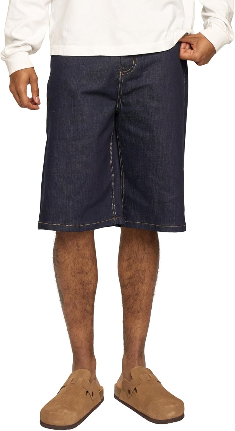 VICTORIOUS Men's Baggy Fit Essential Denim Shorts Various Designs