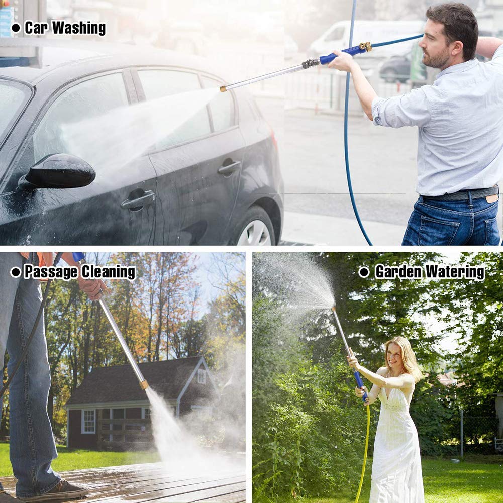 Idropulitrice Idropulitrice ad alta pressione Bacchetta Idrogetto Tubo per acqua Ugello Irrigazione Spruzzatore Strumento di pulizia Auto Universale