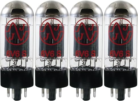 T-6V6-S-JJ-MQ Vacuum Tube Spiral Filament Apex Matched Quad