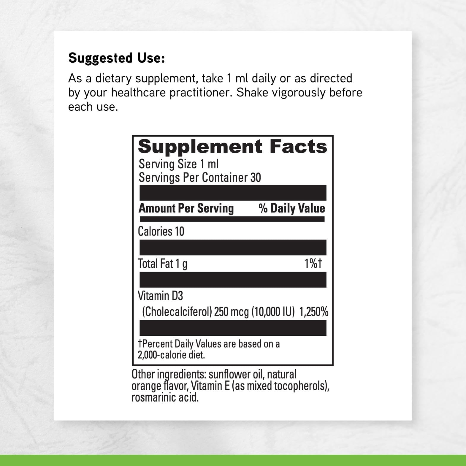 DAVINCI Labs Liquid D3 10,000 IU, 1 Fl Oz (30 Servings) — Amazon image 6