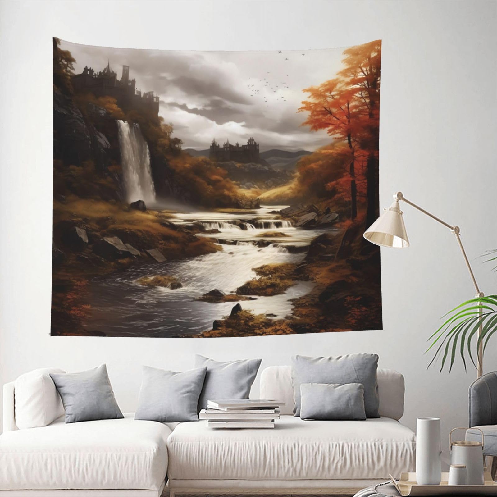 MXDLKSWPOH Tapestry 152x130 cm Art Wall Hanging for Living Room Modern Soft Aesthetic Tapestries Poster Fall Tapestry Home Decoration Large Wall Tapestries for Bedroom Dorm Decor