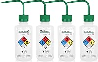 Vista 10 de Utile Botellas de lavado de seguridad con ventilación automática de isopropanol, 4 piezas de vol.16.9 fl oz, botella exprimible de boca estrecha