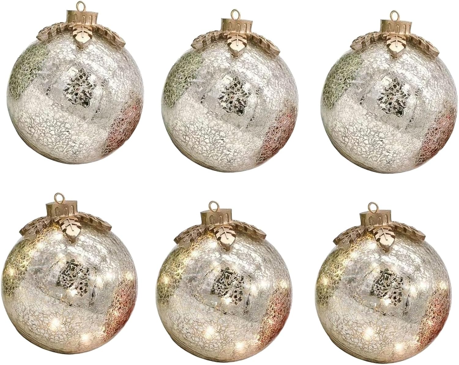 Glowing Acrylic Christmas Tree Toppers | LED Table Decor for Indoor/Outdoor Home Party & Mantel Displays (3-Pc Set)