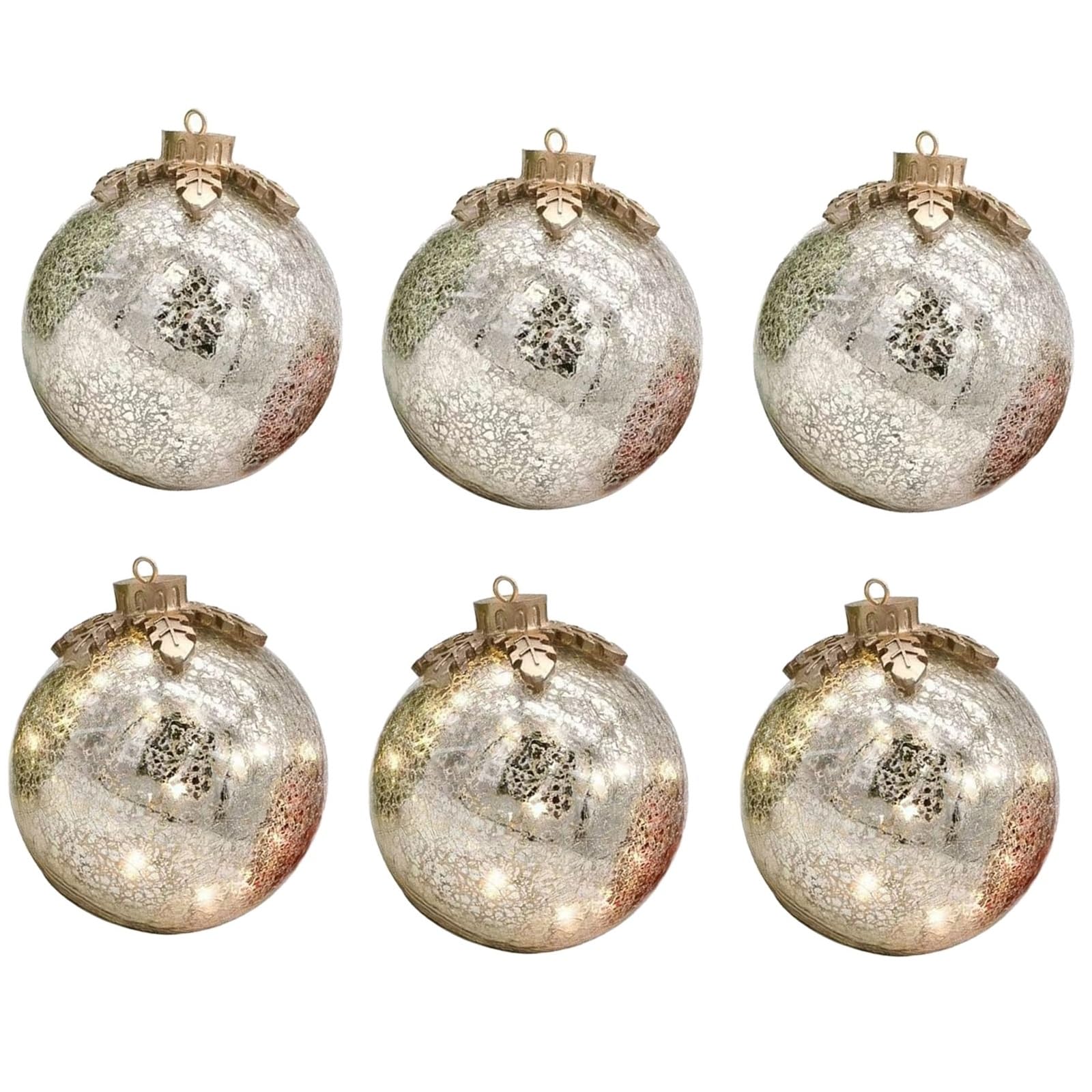 Limtula 2 Crystal Tabletop Ornaments | Pre-Lit Battery-Operated Snowflake Decor for Mantel & Festive Centerpieces (3pc) Mantel or Holiday Party Glowing Acrylic Christmas Tree Toppers