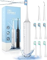 Vista 1 de Cepillo de dientes eléctrico con hilo dental de agua, kit de limpieza de dientes 3 en 1 con 7 modos, combo de cepillo de dientes eléctrico e hilo
