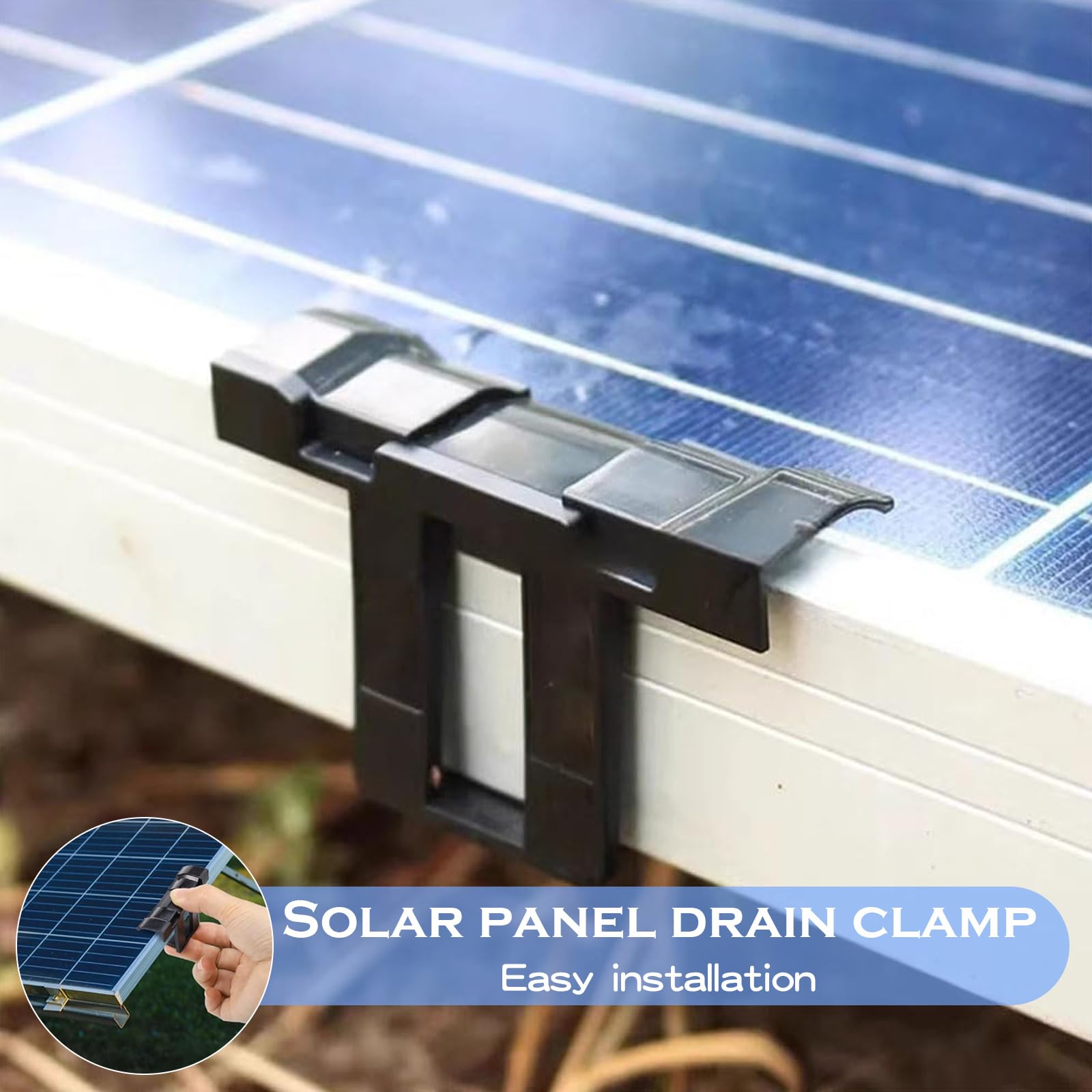 30 sztuk uchwytów do paneli słonecznych 30 mm, akcesoria solarne, klipsy do odpływu wody, klipsy do odpływu wody, moduły PV, plastikowy klips odwadniający PV, do uchwytu, paneli solarnych