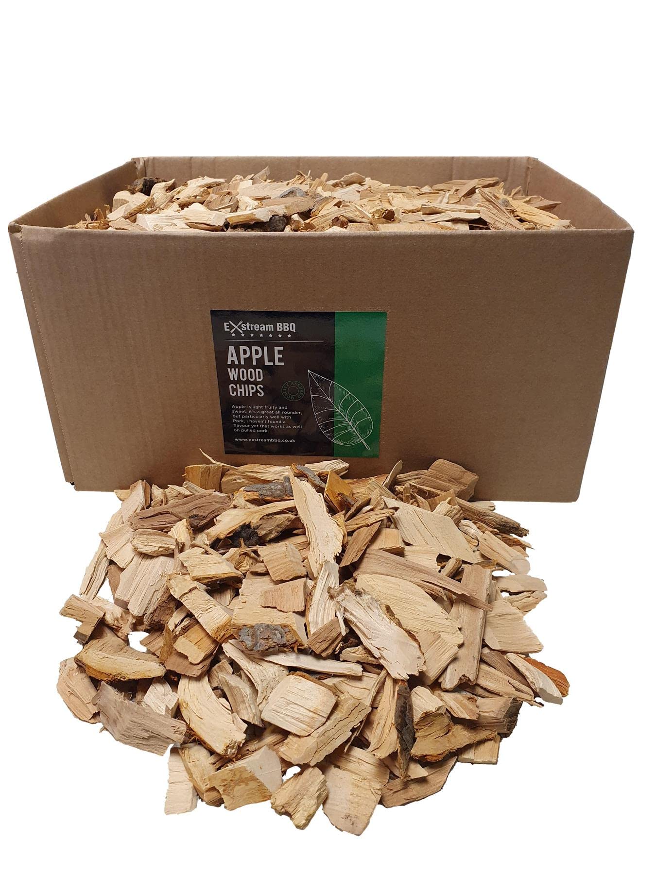 Exstream BBQ Barbecue Smoking Wood Chips *Over 16 Great Flavours in 1, 5 & 10 Litres* (Apple 10 Litre)