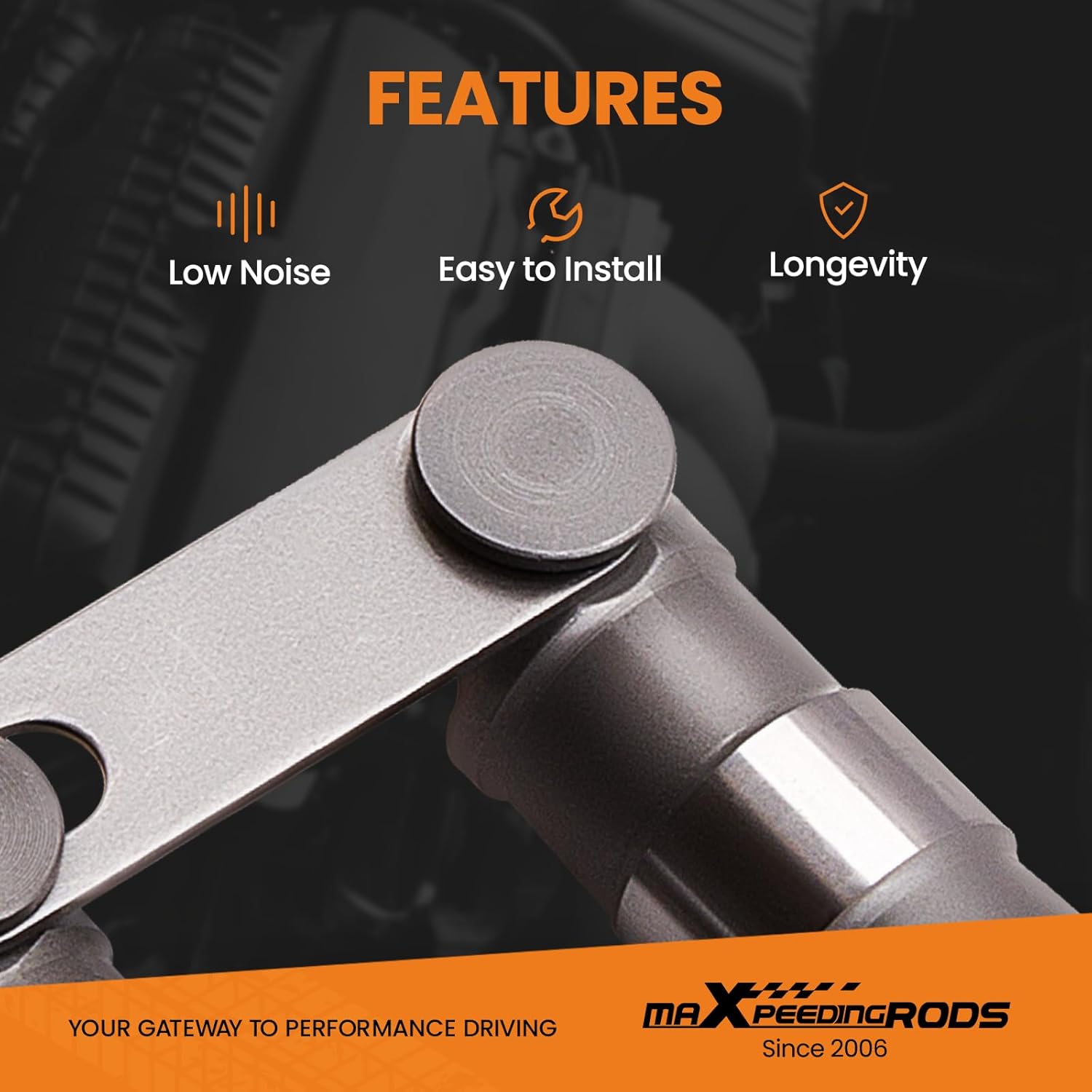 maXpeedingrods for Chevy 350 Roller Lifters, Hydraulic Roller Lifters for Chevy SBC Small Block V8 350 265 283 327 302 307 400 Camshaft Kit