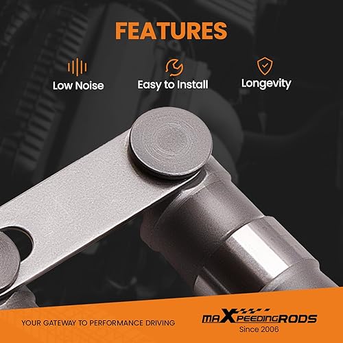 Miniatura 5 de maXpeedingrods para elevadores de rodillos Chevy 350, elevadores de rodillos hidráulicos para Chevy SBC Small Block V8 350 265 283 327 302 307 400